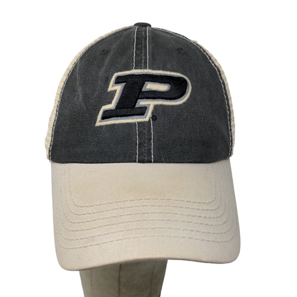 Top of the World Men's Snapback Mesh Back Purdue Boilermakers Hat Tan Gray - Picture 1 of 15